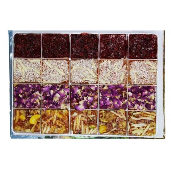 تصویر 1 از قیمت حلوا مسقطی لاری میوه ای با کیفیت ارزان + خرید عمده