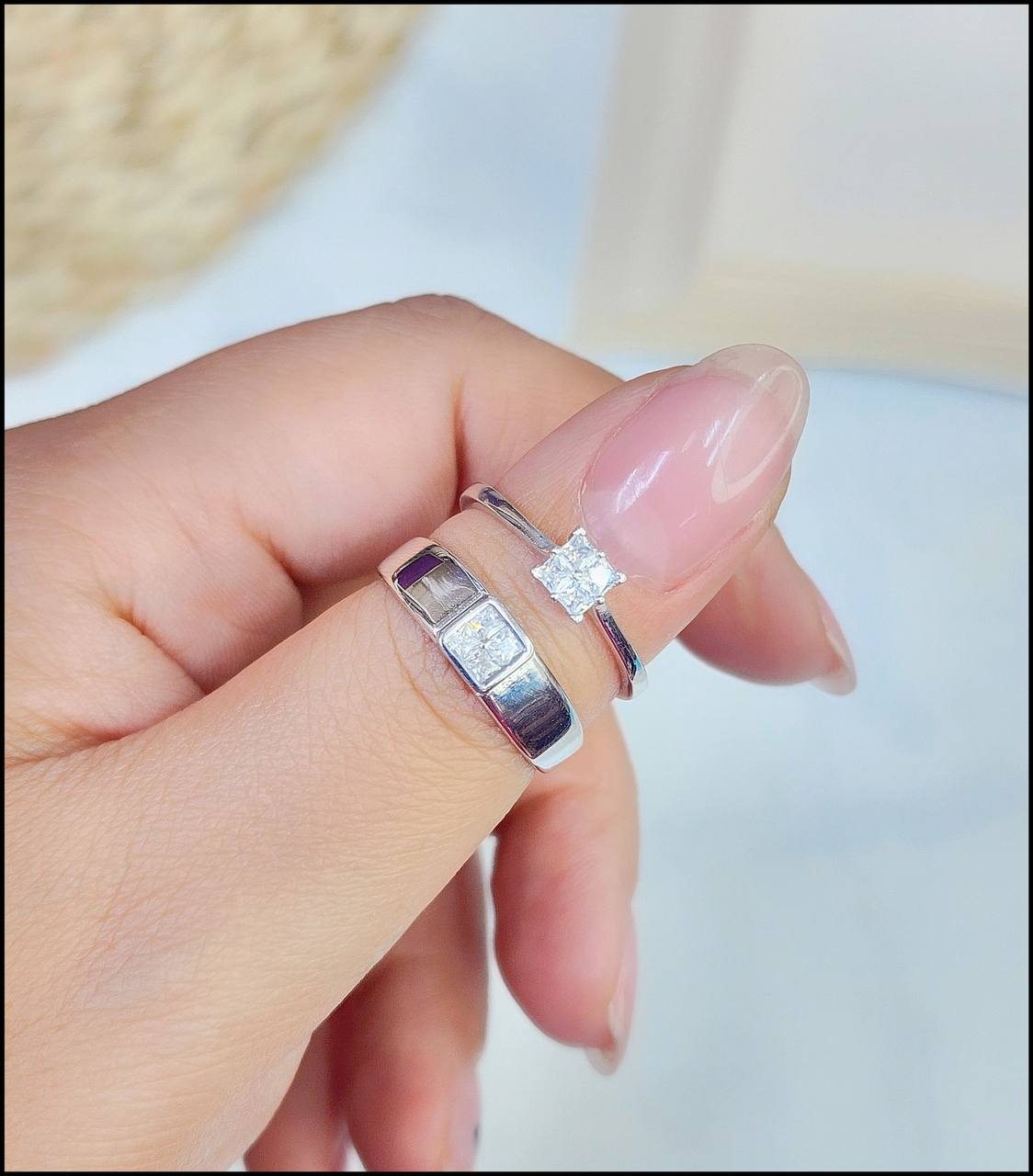 تصویر 3 از خرید حلقه ست با آبکاری رادیوم