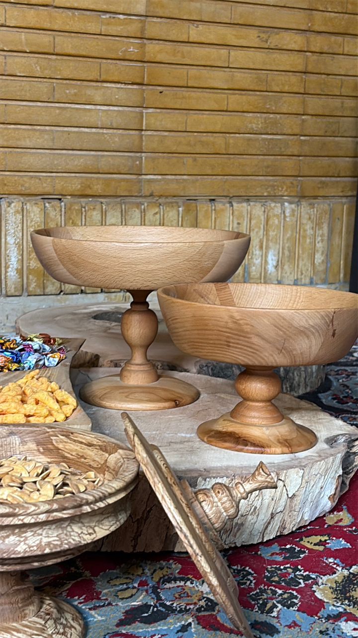 تصویر 1 از فروش شکلات خوری پایه دار چوبی