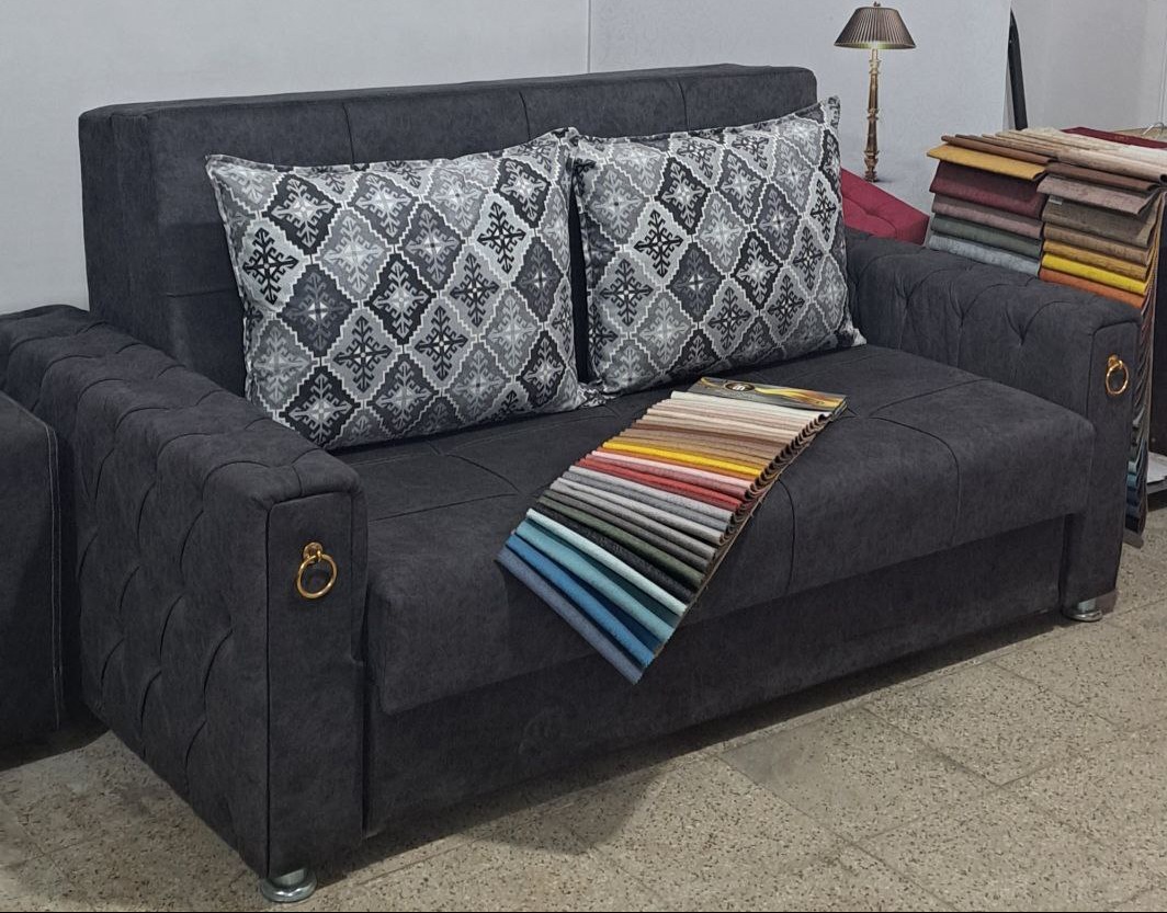 تصویر 1 از قیمت خرید کاناپه تخت شو مدل ملینا باکس‌ دار