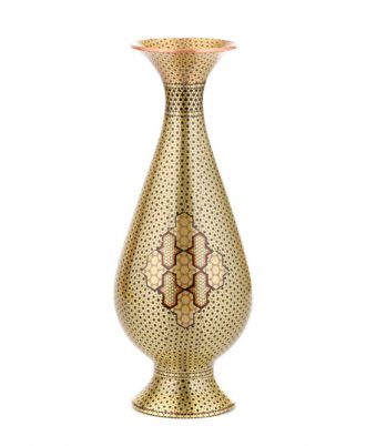 تصویر 3 از قیمت خرید گلدان خاتم کاری مسی + فروش ویژه