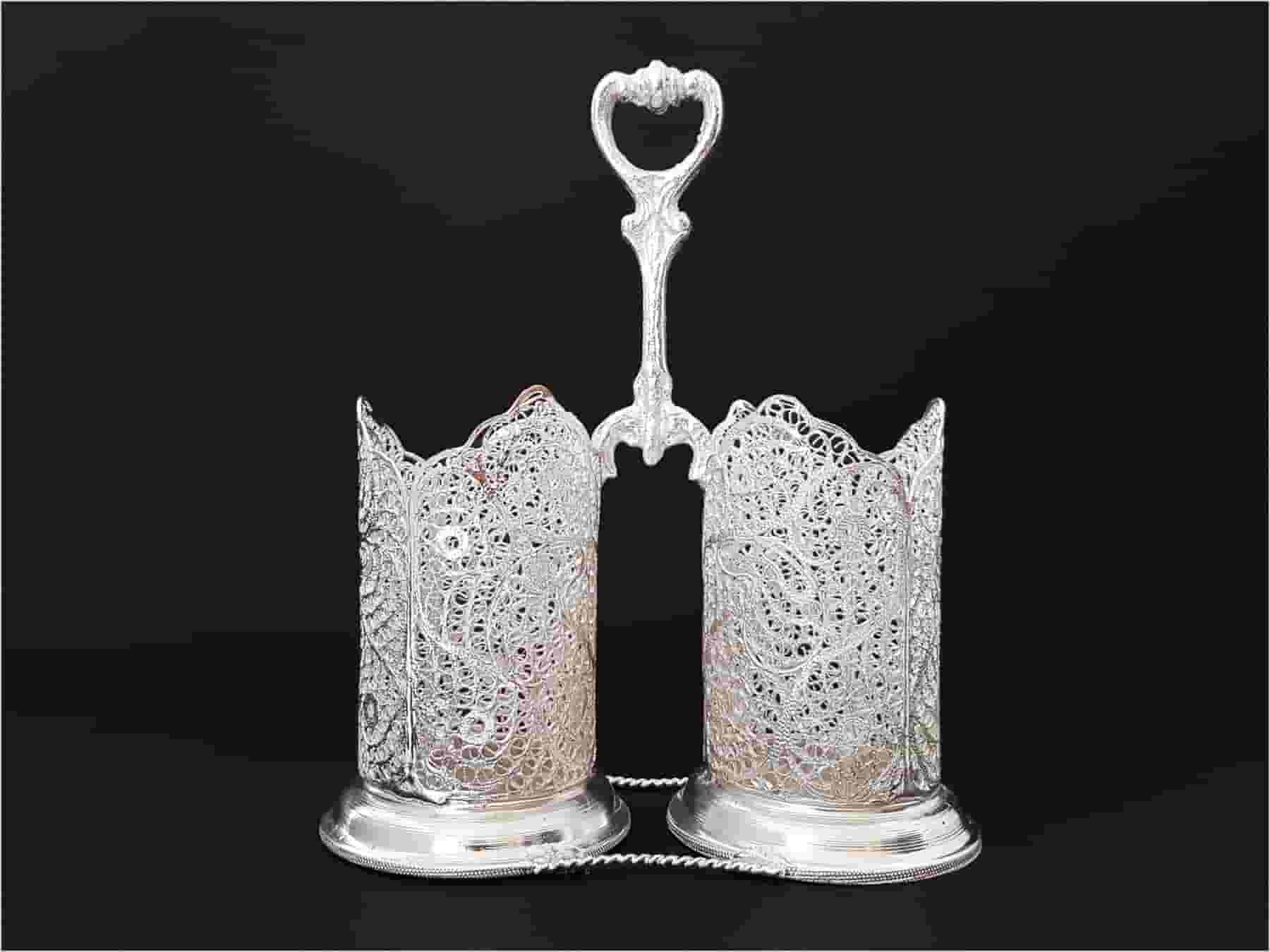 تصویر 3 از خرید و قیمت ملیله کاری نقره نما + فروش عمده