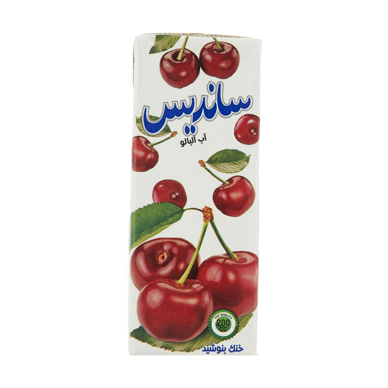 تصویر 2 از خرید آبمیوه پاکتی آلبالو ساندیس + فروش استثنائی