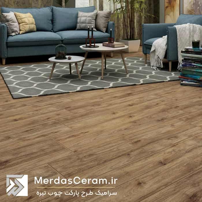 سرامیک طرح سنگ شکلاتی مناسب اتاق خواب با نصب آسان و دقیق