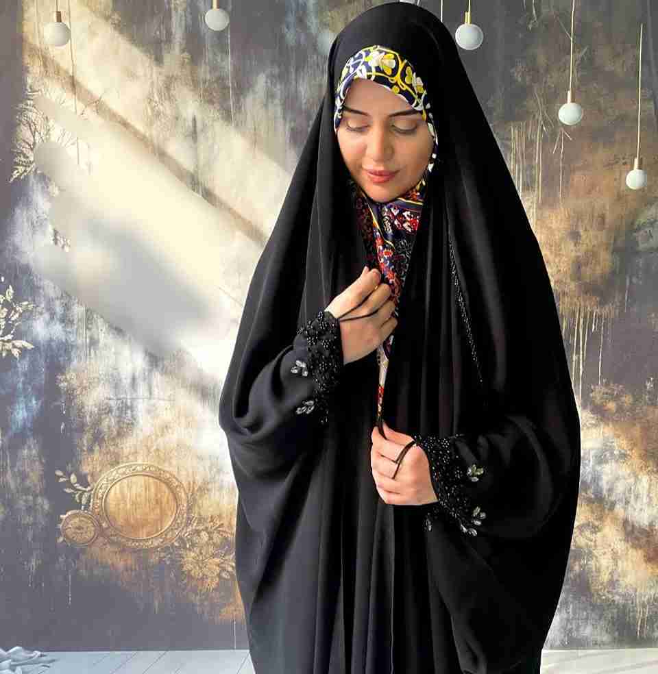 تصویر 2 از قیمت چادر عبای عربی جواهر دوزی + فروش ویژه