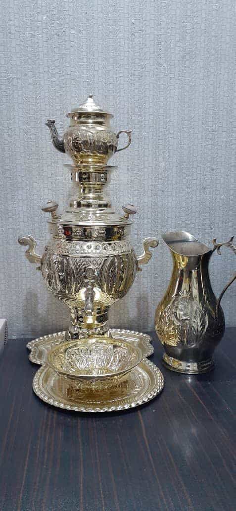 تصویر 2 از سماور آتیلا ۳ لیتری ذغالی مدل عدسی