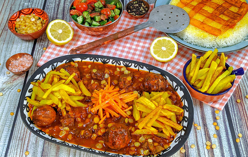 تصویر 2 از فروش ویژه ی کنسرو خورشت قیمه ی ۵۰۰ گرمی با گوشت + خرید آسان