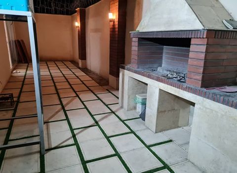 تصویر 3 از قیمت خرید بهترین موزاییک پلیمری طرح چرمی قاب دار طوسی + قیمت عمده و ارزان