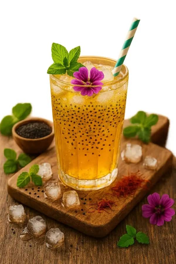 تصویر 4 از قیمت و خرید شربت زعفران و تخم شربتی درجه 1 + فروش ارزان