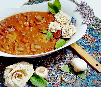 تصویر 2 از قیمت روزانه ی کنسرو لوبیا چیتی با قارچ ۴۰۰ گرم + فروش نقدی