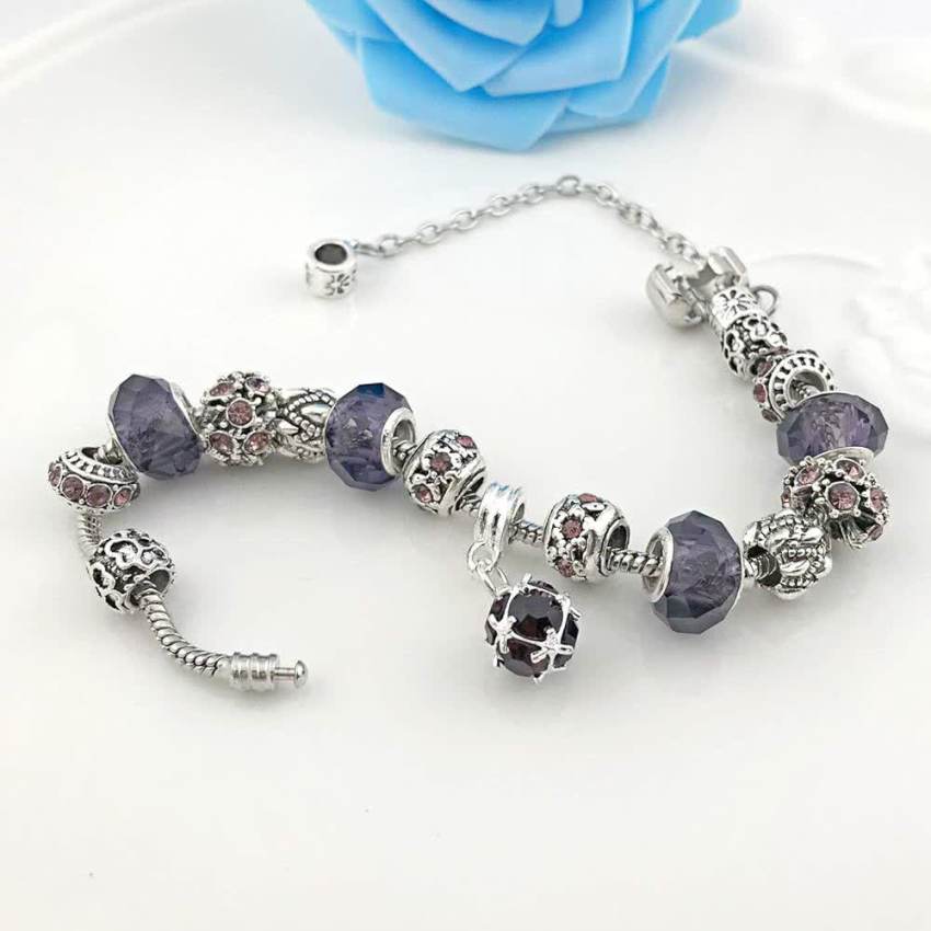 تصویر 2 از خرید دستبند آمیتیست + قیمت فروش استثنائی