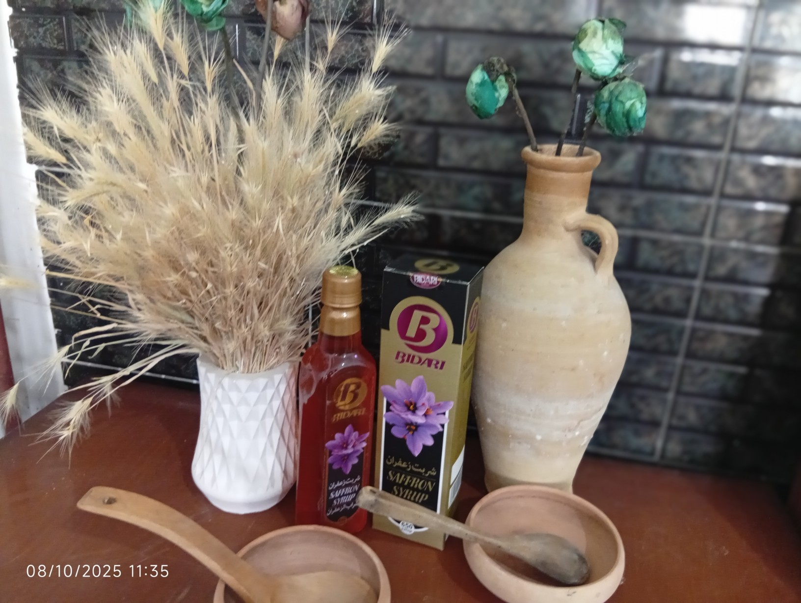 رنگ طبیعی شربت زعفران بیداری‌ صادراتی