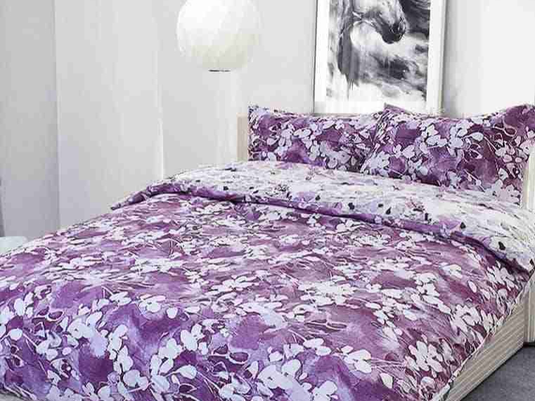 تصویر 2 از فروش ویژه اینترنتی ملحفه های گل دار بنفش با کیفیت + قیمت عادلانه