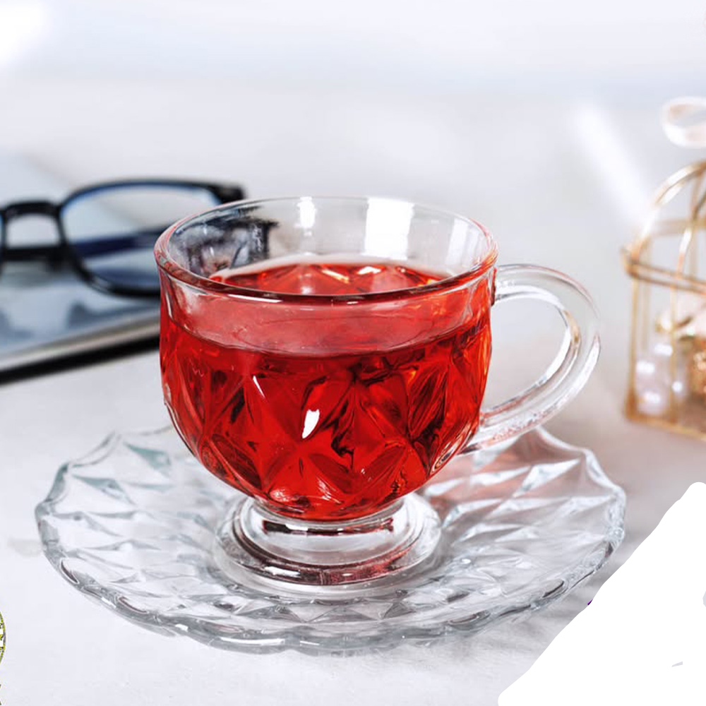 تصویر 2 از خرید عمده و قیمت فنجان و نعلبکی بلور مدل آمیتیس