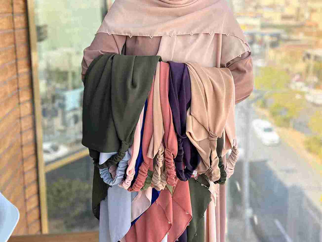 تصویر 2 از قیمت خرید عمده روسری کش دار  + پیشنهاد ویژه