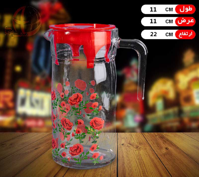 تصویر 2 از خرید عمده و قیمت مناسب پارچ بلور مدل رژینا چاپی