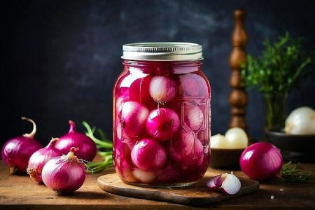 ترشی پیاز خانگی قرمز + قیمت خرید عمده