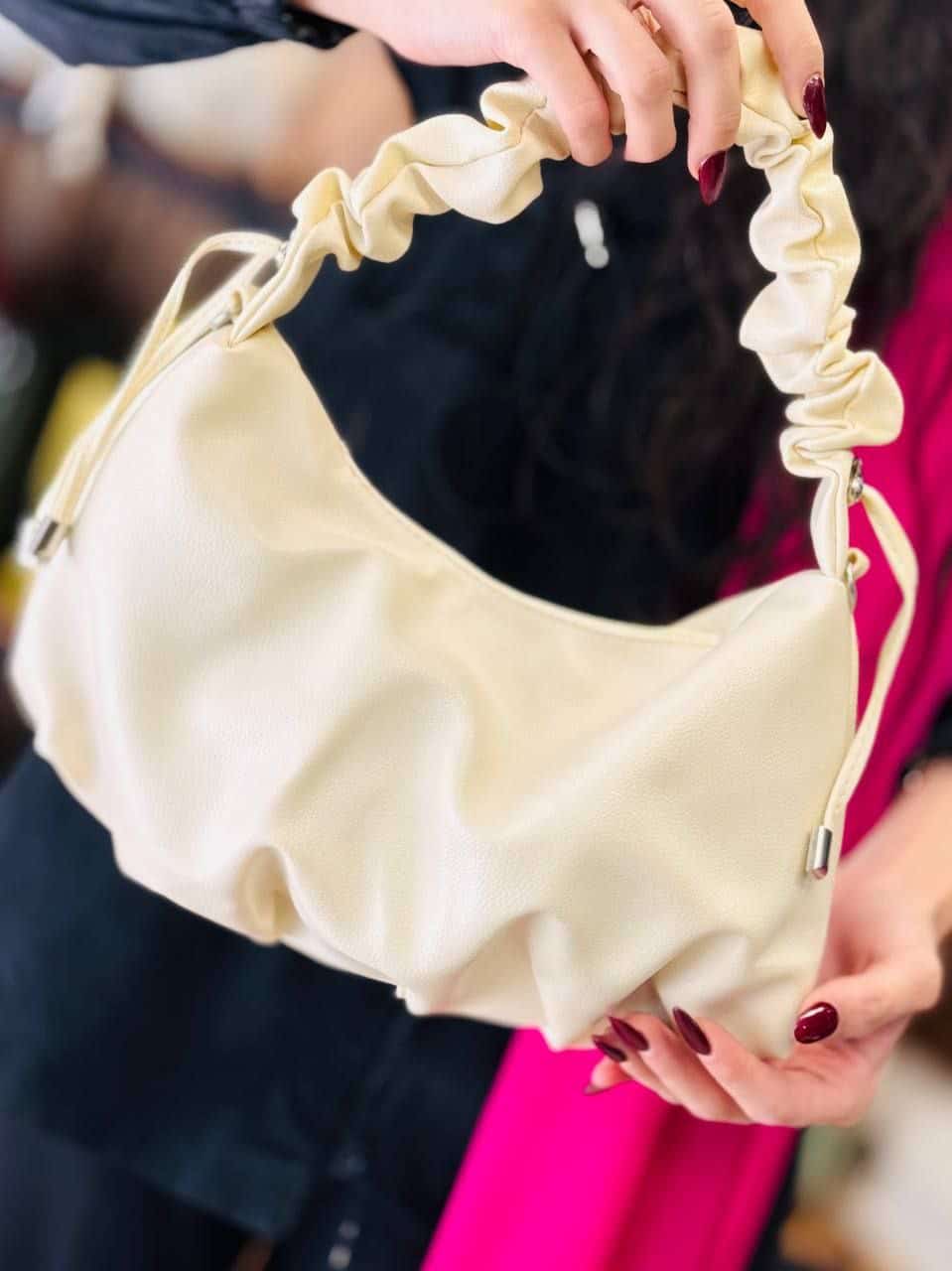 تصویر 3 از قیمت خرید کیف دسته چروک لواشکی + فروش ویژه