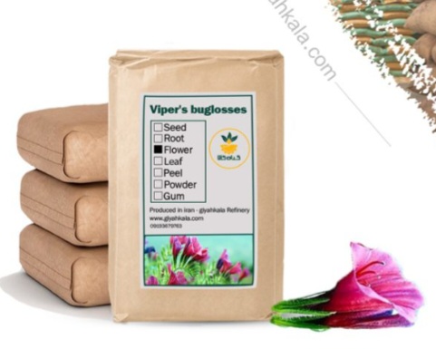 تصویر 1 از گل گاوزبان خشک، پودری بسته بندی شده + فروش صادراتی