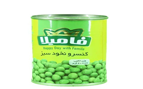تصویر 1 از قیمت خرید کنسرو نخود فرنگی فامیلا با فروش عمده