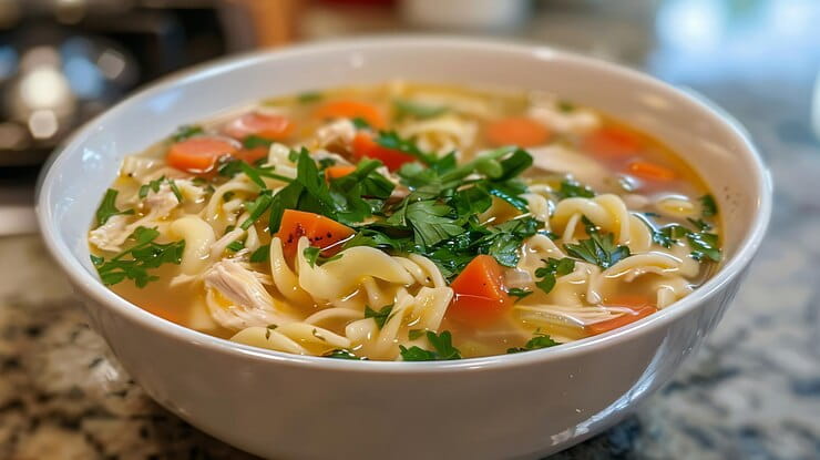 تصویر 2 از قیمت سوپ مرغ و ورمیشل نیمه آماده با کیفیت + خرید عمده