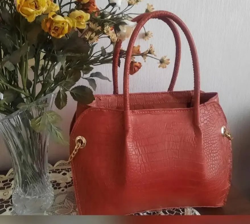 تصویر 3 از کیف دستی چرم مجلسی دست دوز