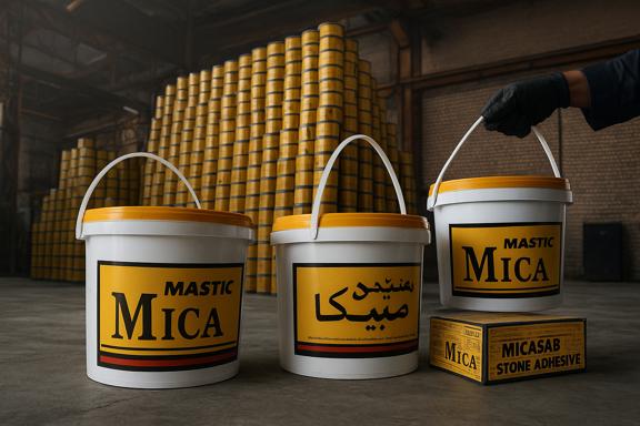 تصویر 1 از فروش عمده چسب سنگ سطلی میکا قوی محکم با کیفیت و ارزان