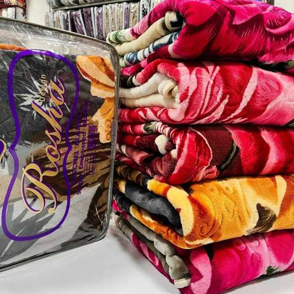 قیمت عمده پتو روشا گلدار و الوان + خرید آسان