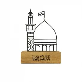 تصویر 1 از فروش استند رومیزی حرم ائمه اطهار علیه السلام ترکیبی از فلز و چوب