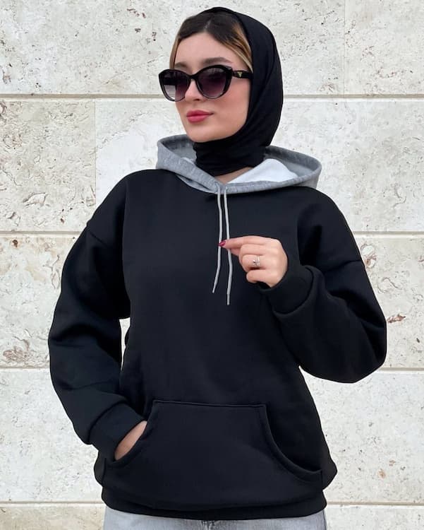 تصویر 1 از خرید و قیمت عمده هودی کلاه دار داخل کرکی + کیفیت عالی