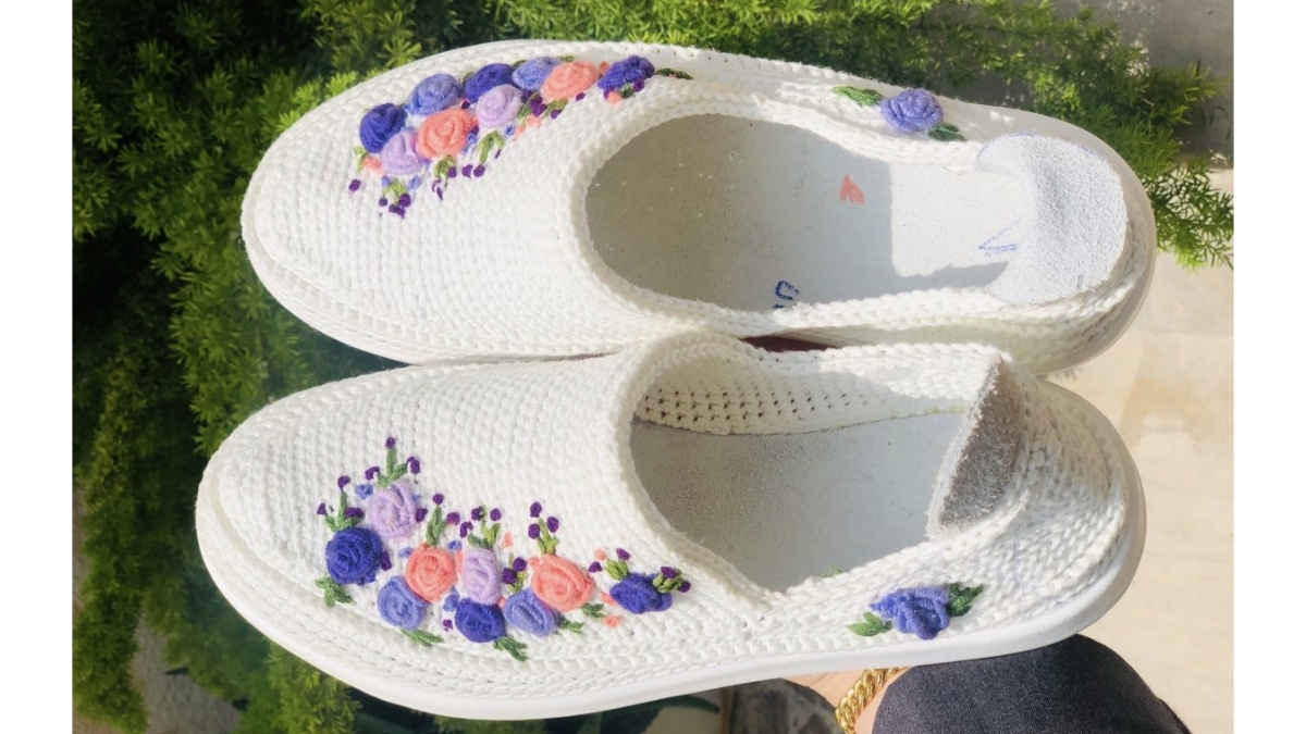 تصویر 5 از قیمت گیوه گلدوزی شده + خرید باور نکردنی