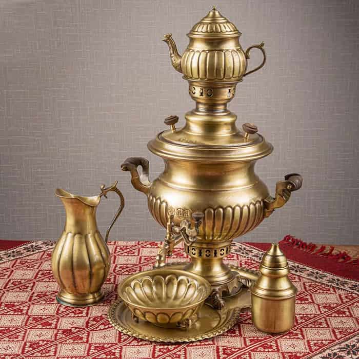تصویر 4 از قیمت خرید سماور ذغالی آنتیک + فروش ویژه