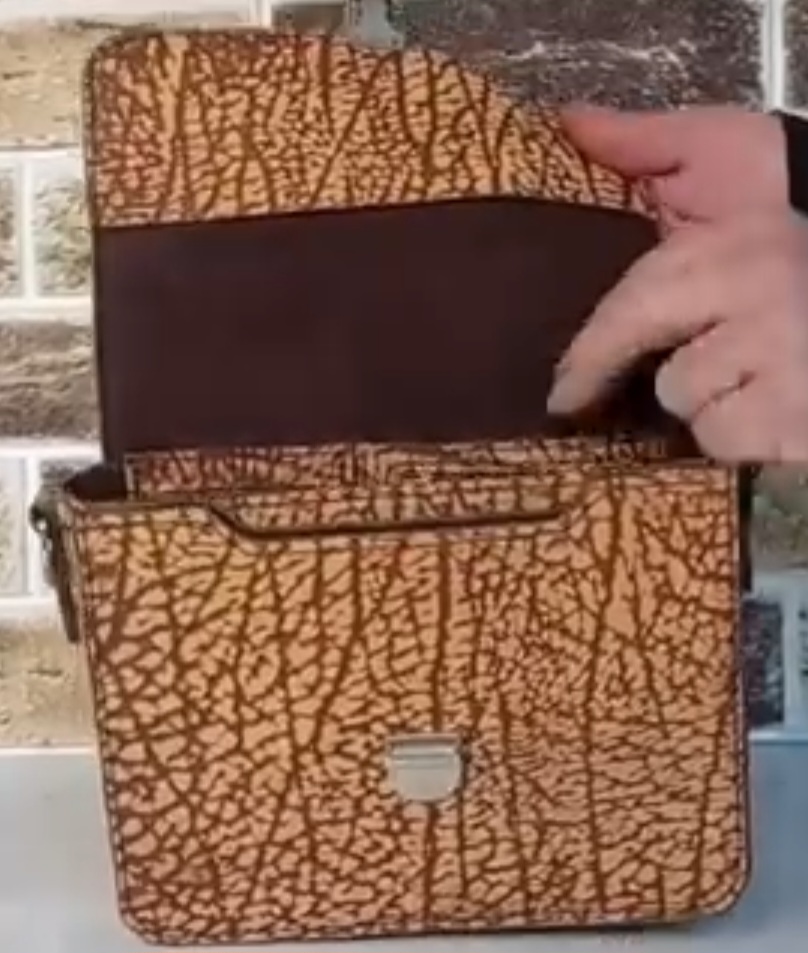 تصویر 2 از کیف دوشی و دستی چرم دست دوز + خرید