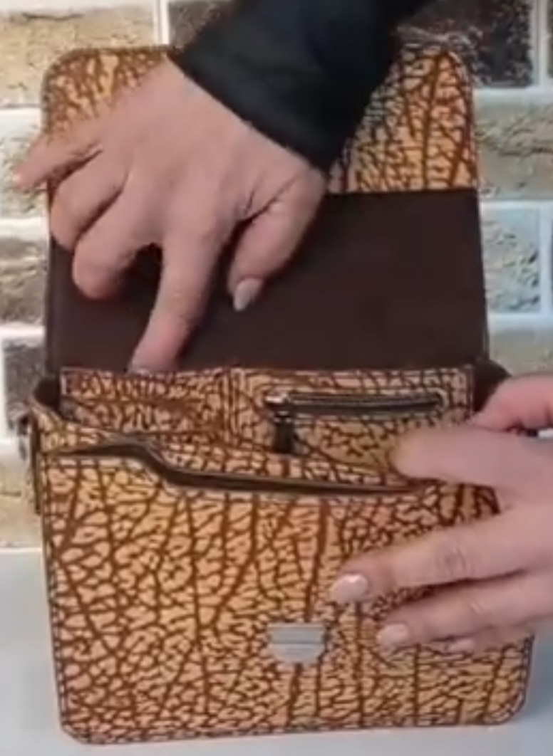 تصویر 1 از کیف دوشی و دستی چرم دست دوز + خرید