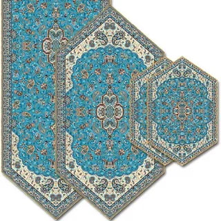 تصویر 3 از خرید رو میزی آبی فیروزه ای + قیمت فروش استثنایی