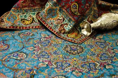 تصویر 1 از قیمت رو میزی ترمه قدیمی + خرید باور نکردنی