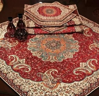 تصویر 3 از قیمت رو میزی ترمه قدیمی + خرید باور نکردنی