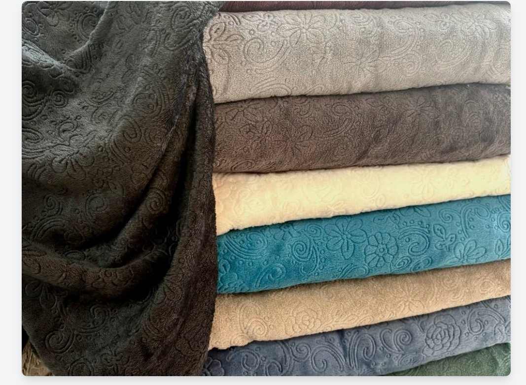 تصویر 2 از خرید عمده پتوی مخمل گل برجسته دو نفره + تامین مستقیم و ضمانت اصل کالا