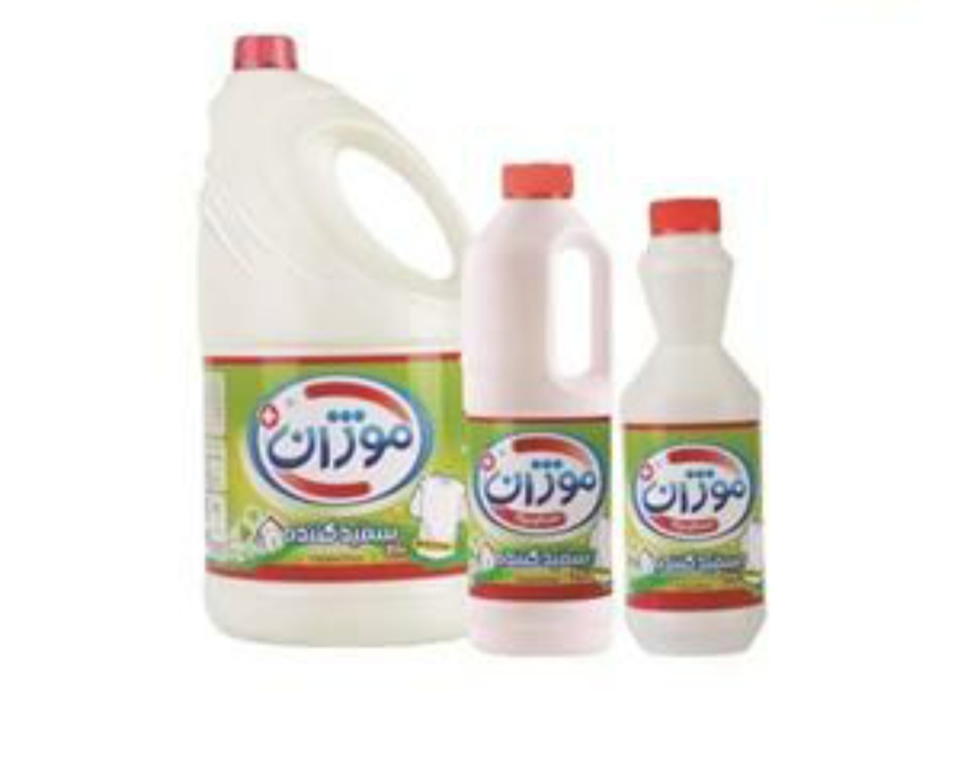 فروش عمده مایع سفیدکننده 1 لیتری موژان + قیمت عمده
