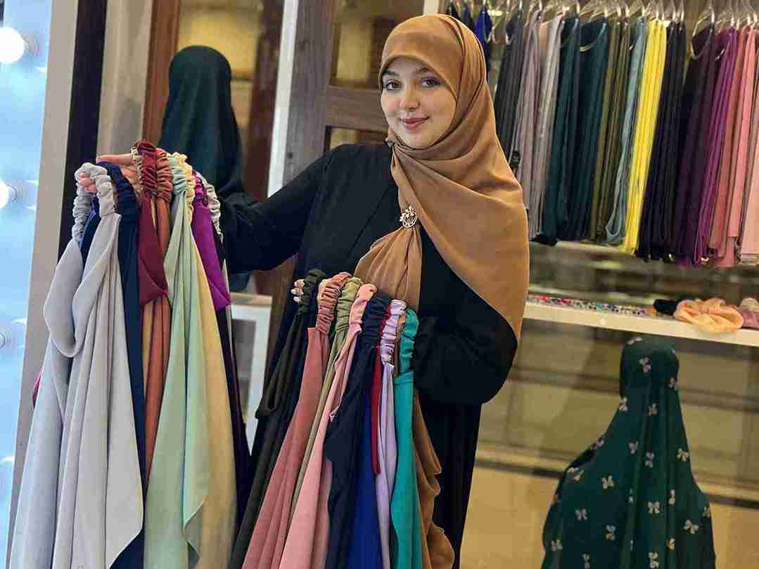 تصویر 3 از فروش عمده روسری کرپ حریر نارا + قیمت  صادراتی