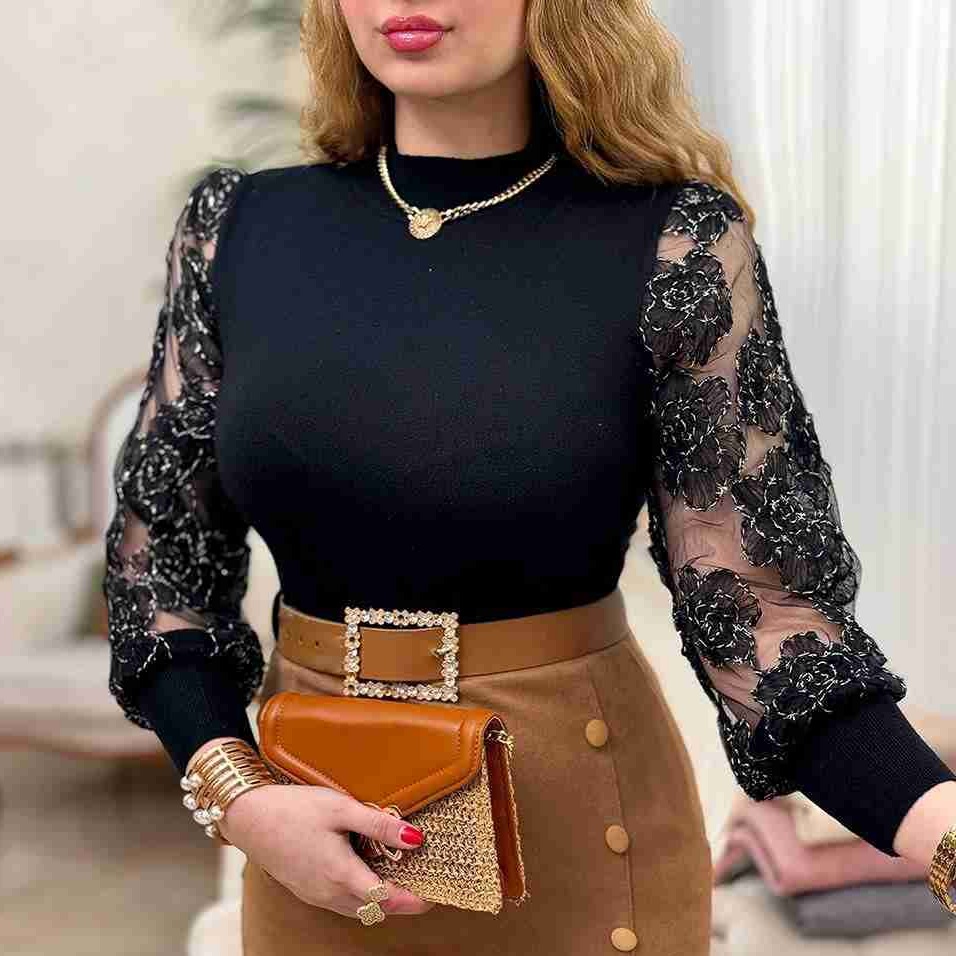 خرید و قیمت بلوز گپ مجلسی شیک زنانه