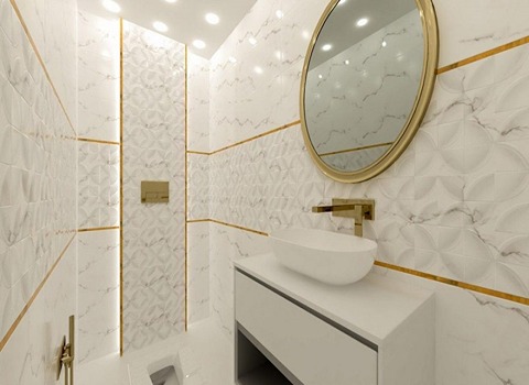 تصویر 1 از کاشی سرویس بهداشتی با طراحی ضد رطوبت و لوکس