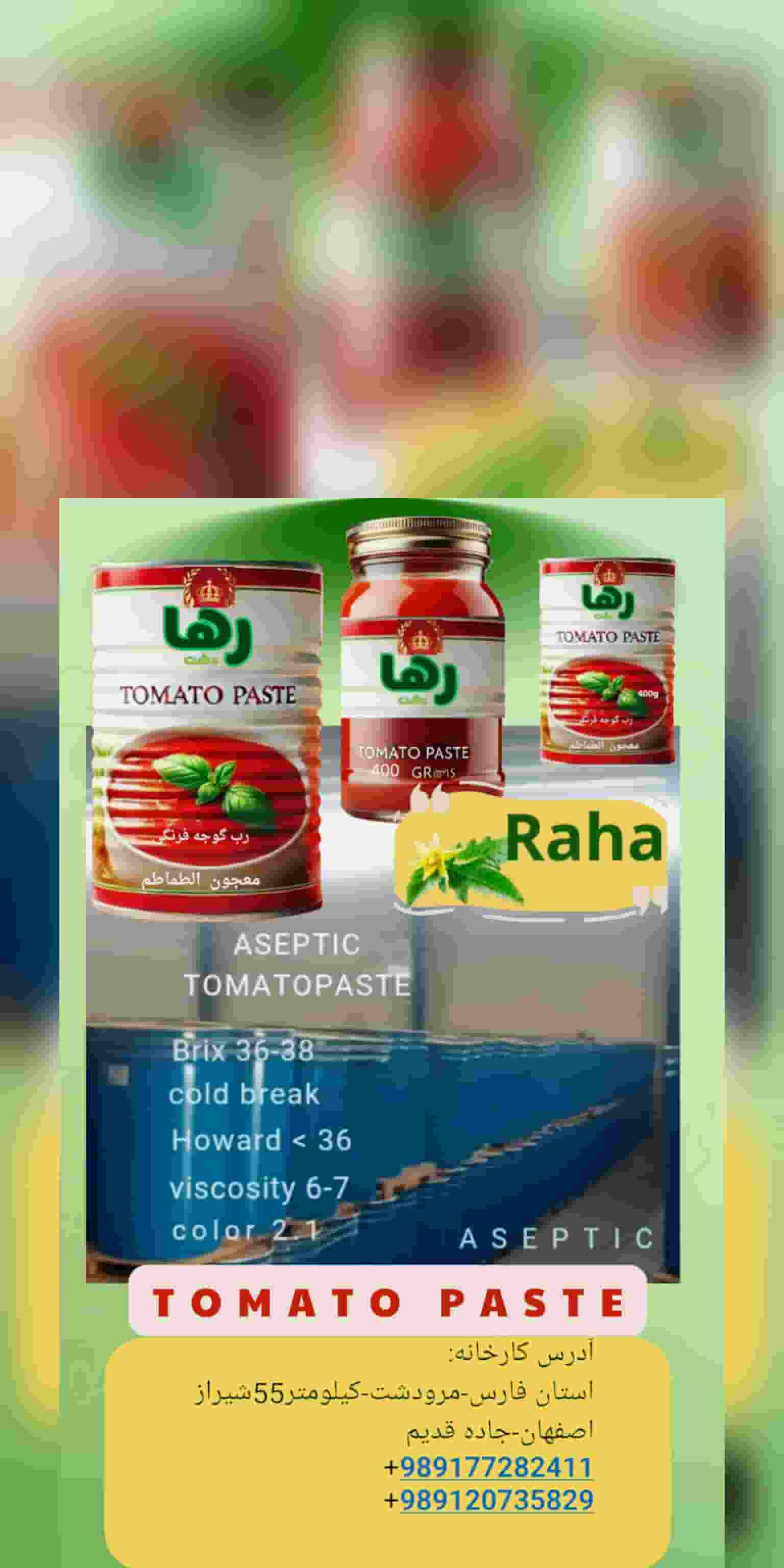 تصویر 4 از رب گوجه فرنگی 700 گرمی رها دشت