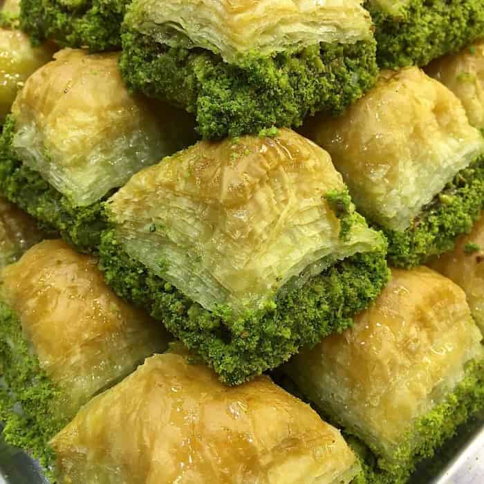 باقلوا پسته‌ ای خوشمزه و کیفیت عالی