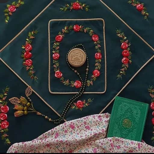 تصویر 1 از سجاده مخمل گلدوزی + شرایط فوق العاده