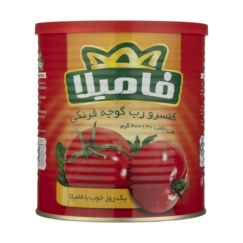 تصویر 4 از رب گوجه فرنگی فامیلا قوطی 800 گرمی