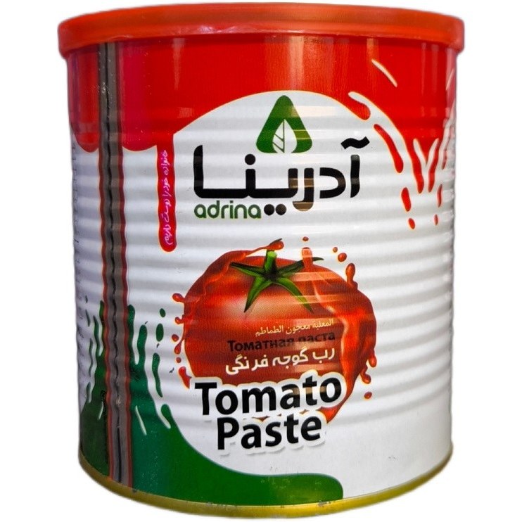 رب گوجه فرنگی آدرینا 1500 گرم + استاندارد های بین‌ المللی