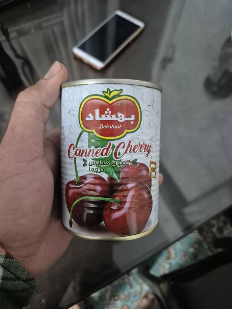 فروش عمده کمپوت گیلاس بهشاد