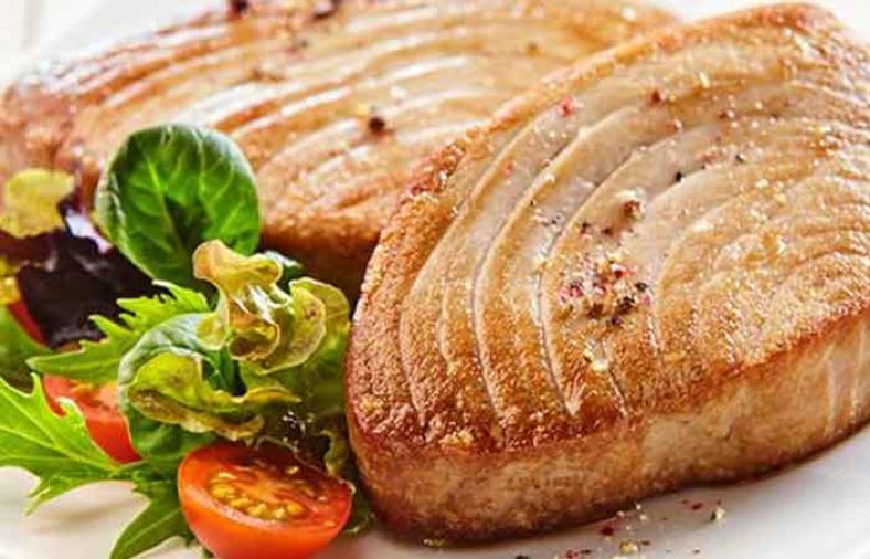 کنسرو تن ماهی تاج بانو + فرآوری‌ شده با حرارت غیر مستقیم