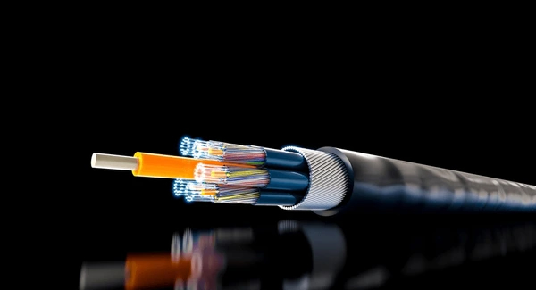 تصویر 1 از کابل فیبر نوری 10 متری با محافظت در برابر نویز